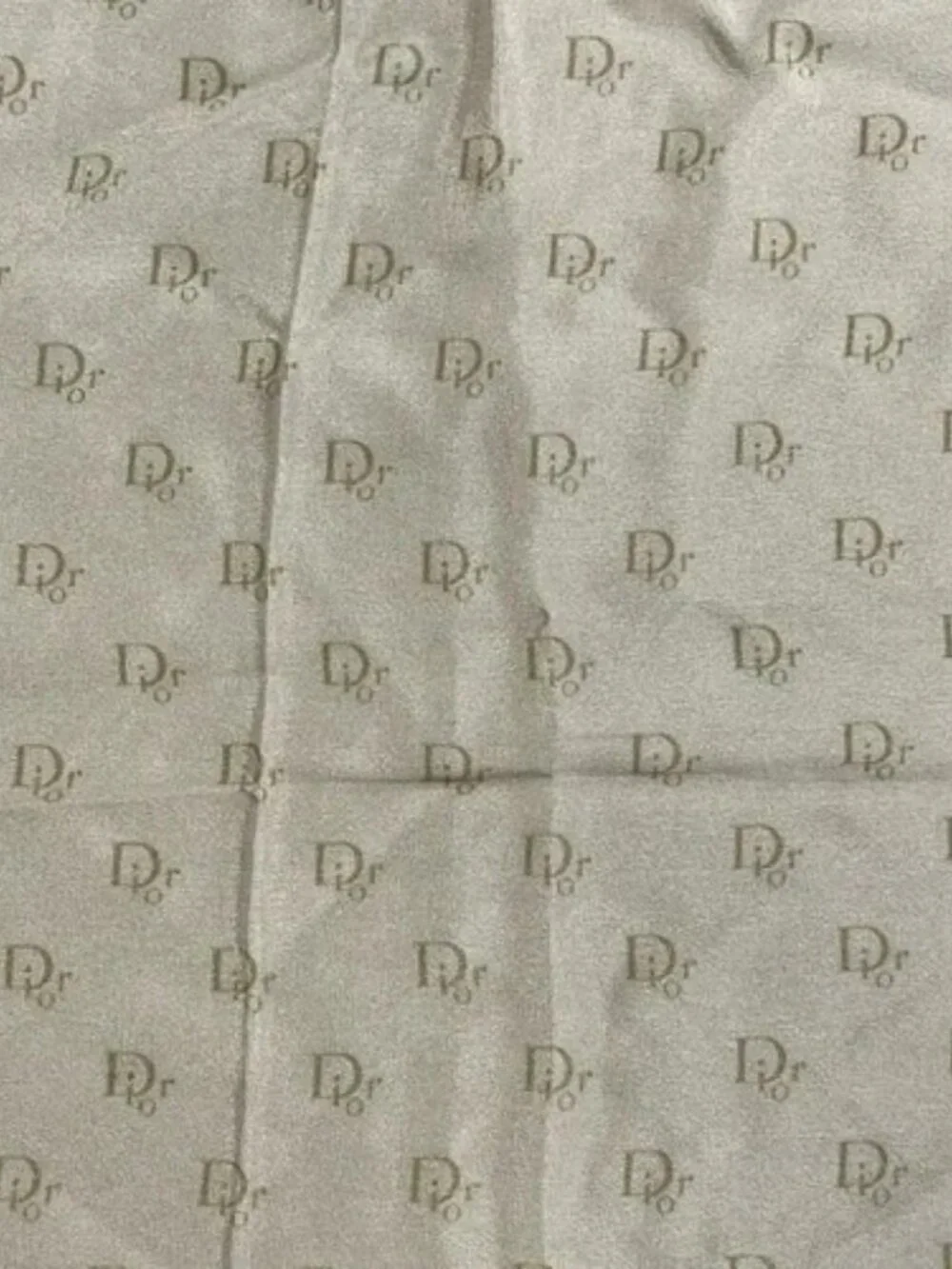 DIOR/ChristianDior Khaki Bordeaux Scarf